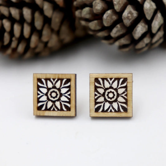 tile inspired earrings
