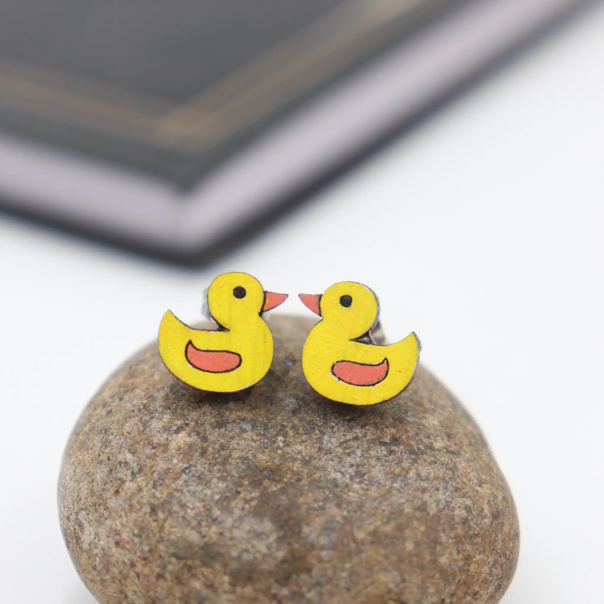 Cute Duck Stud Earrings – Stainless Steel Animal Jewelry, Hypoallergenic Gift For Women & Girls