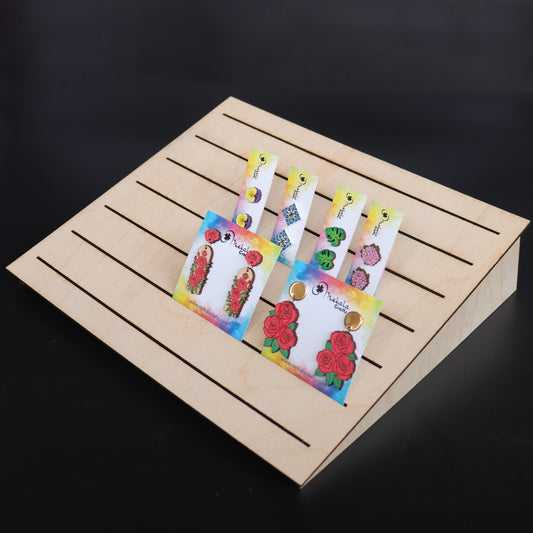 Earring Card Display Stand – Jewelry Display Holder for Boutiques & Craft Shows