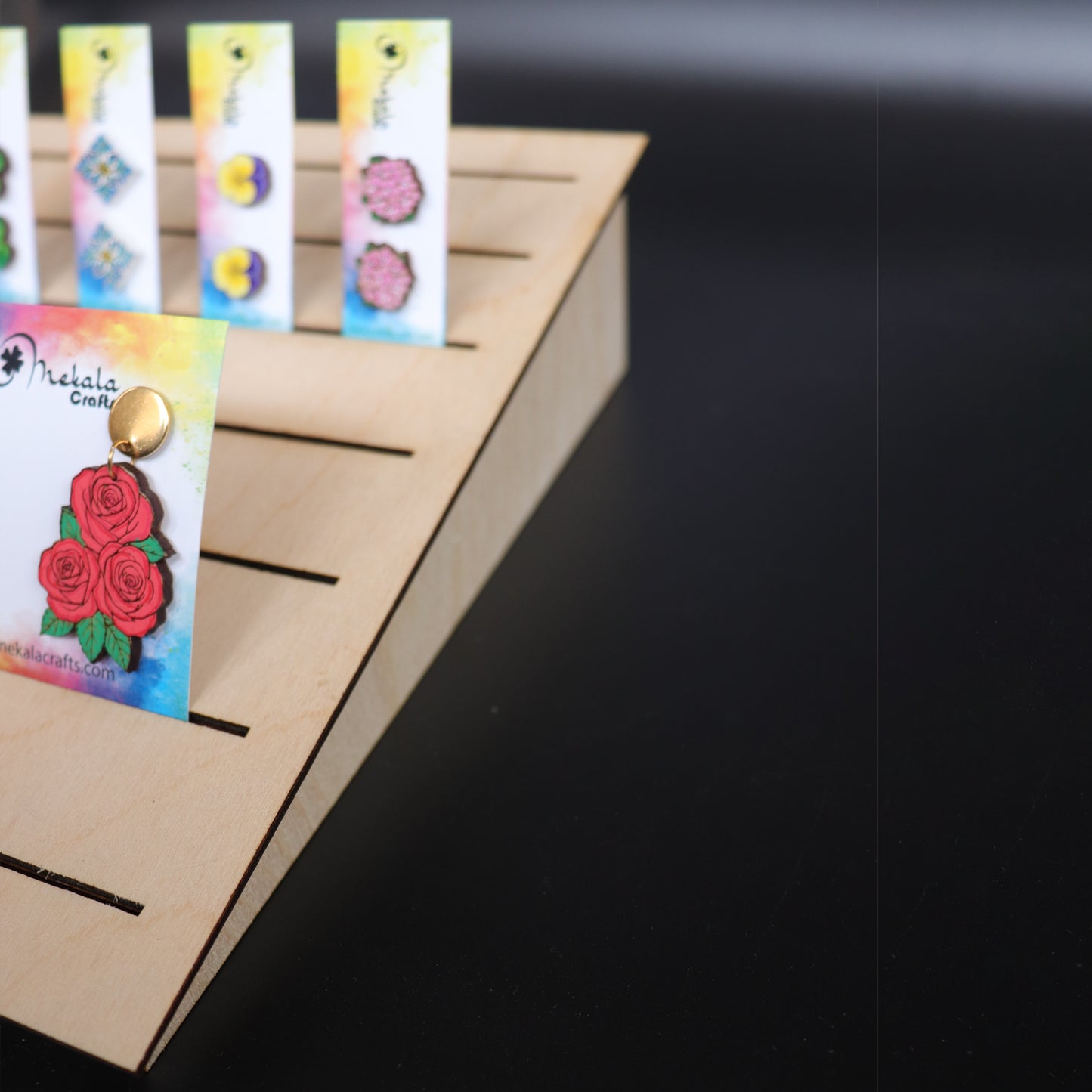 Earring Card Display Stand – Jewelry Display Holder for Boutiques & Craft Shows