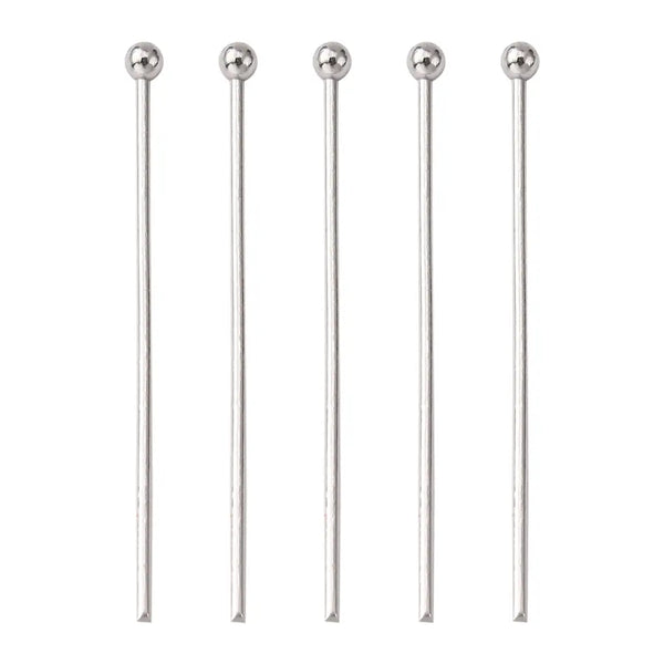 304 Stainless Steel Ball Head pins, Stainless Steel Color | Pack of 10
