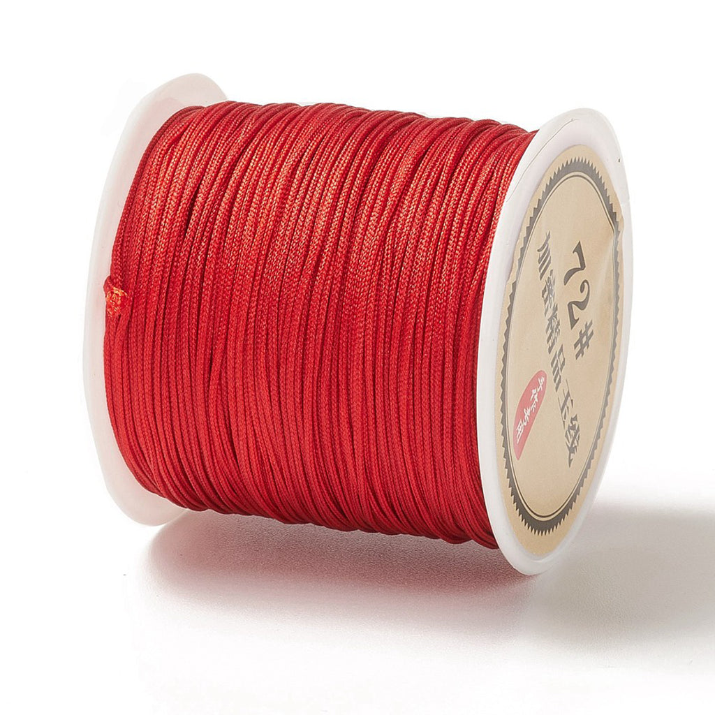 Chinese Knotting Cord, Braided Nylon Thread, Beading Cord for Beading Jewelry Making,0.8mm (Pack of 1 meter)