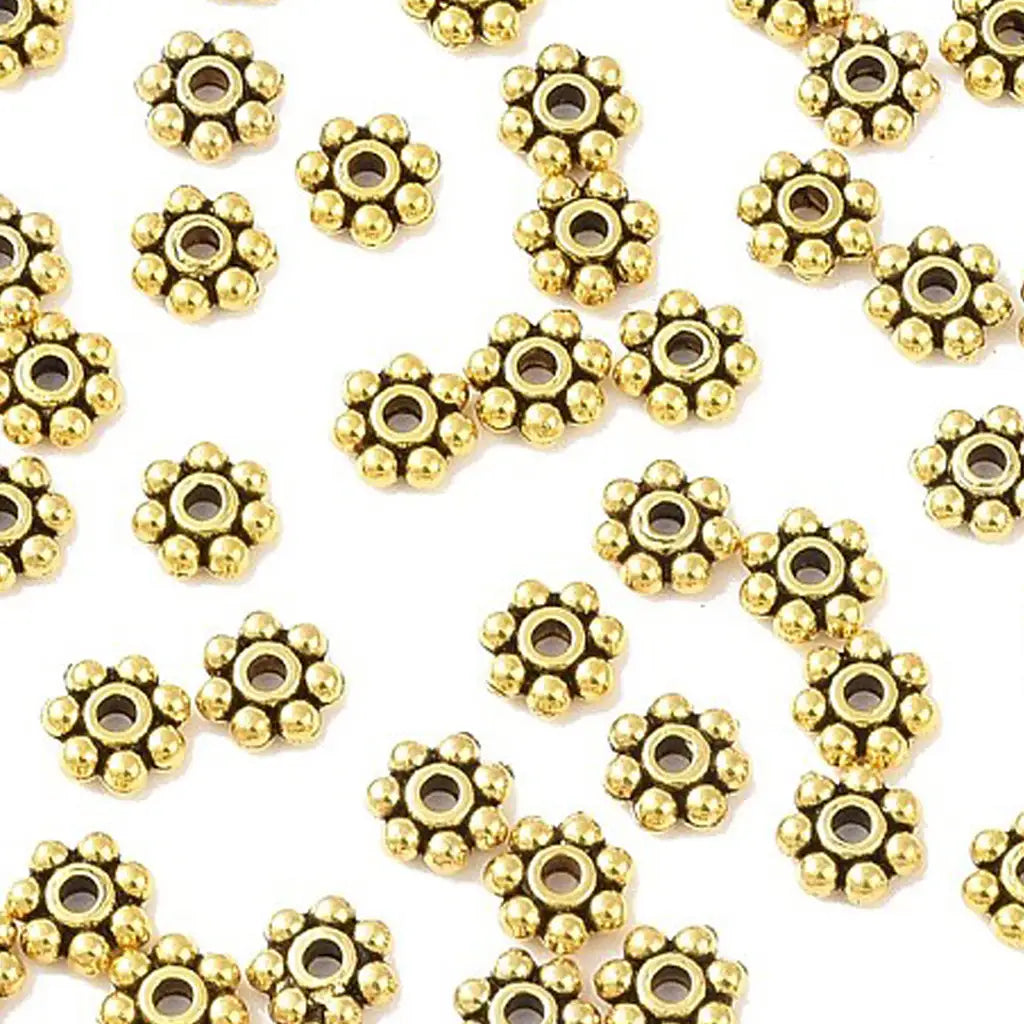 daisy spacer beads