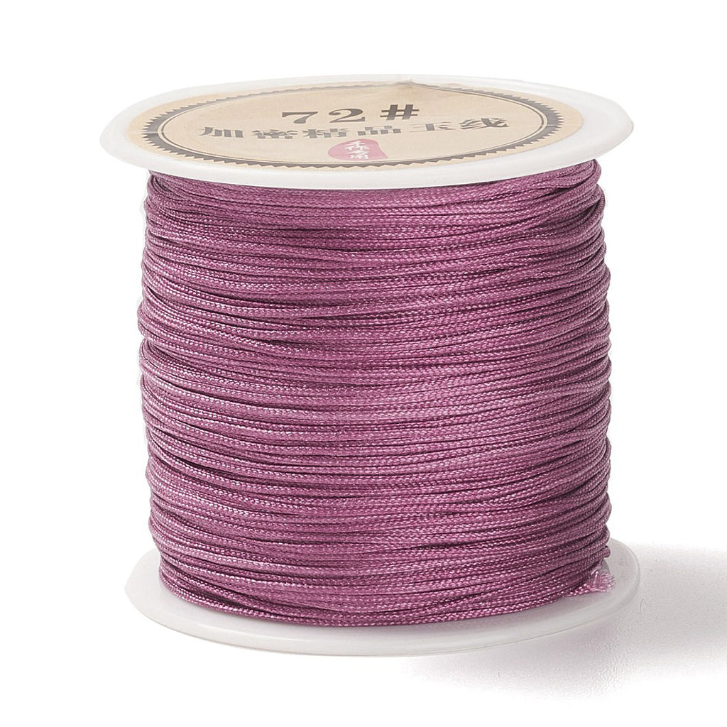 Chinese Knotting Cord, Braided Nylon Thread, Beading Cord for Beading Jewelry Making,0.8mm (Pack of 1 meter)