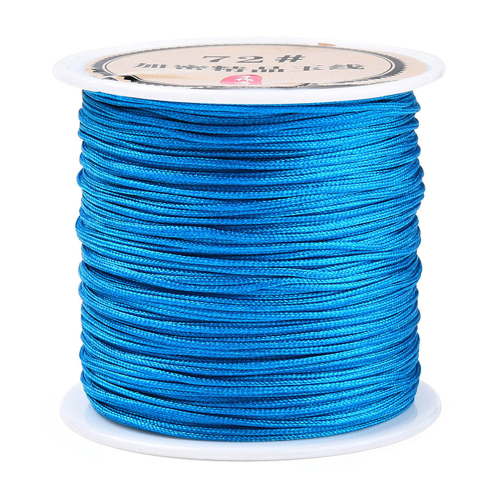 Chinese Knotting Cord, Braided Nylon Thread, Beading Cord for Beading Jewelry Making,0.8mm (Pack of 1 meter)