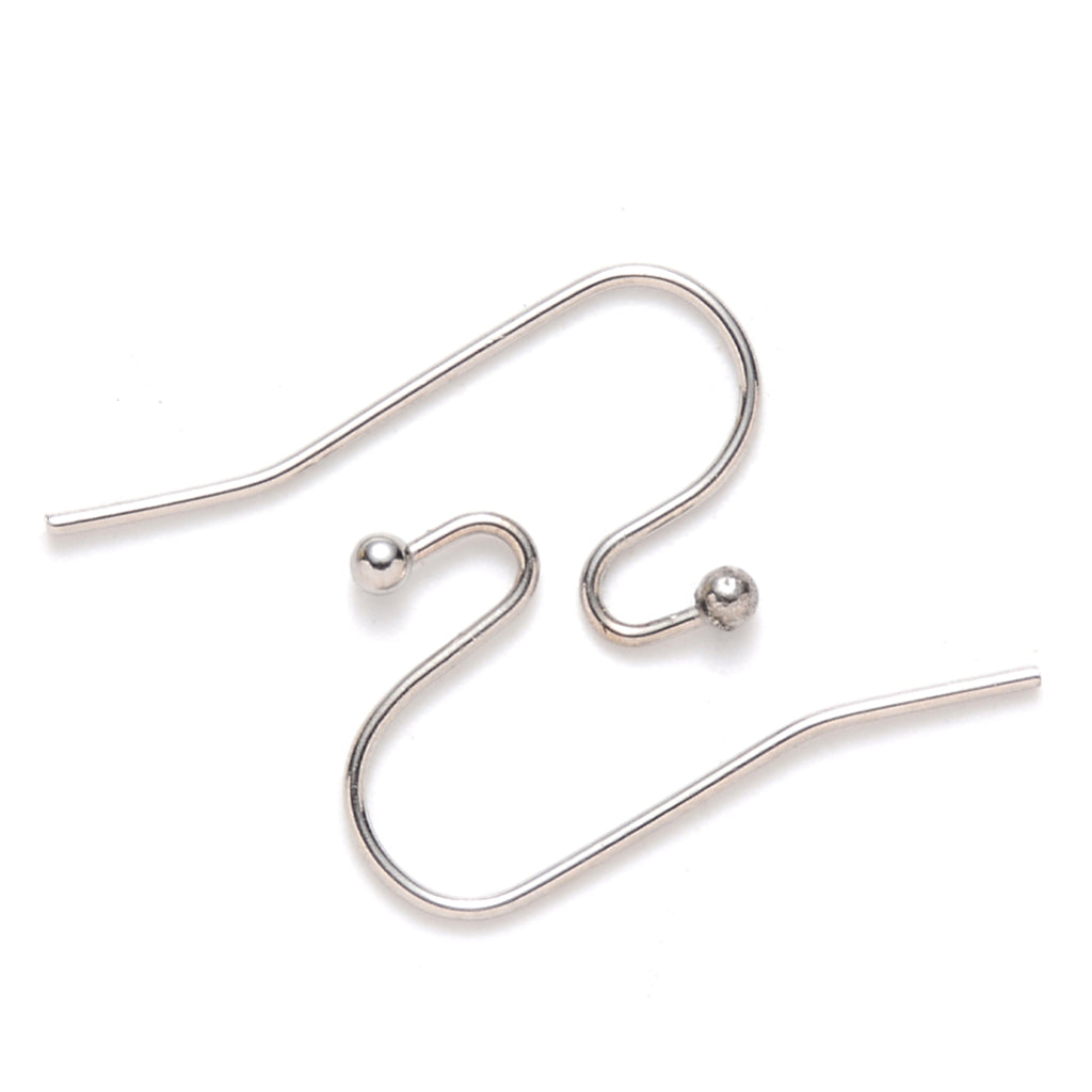 Tarnish Resistant 304 Stainless Steel EarriNon-Tarnish 304 Stainless Steel Earring Hooks, Ear Wire, Stainless Steel Color | Sold in pairs