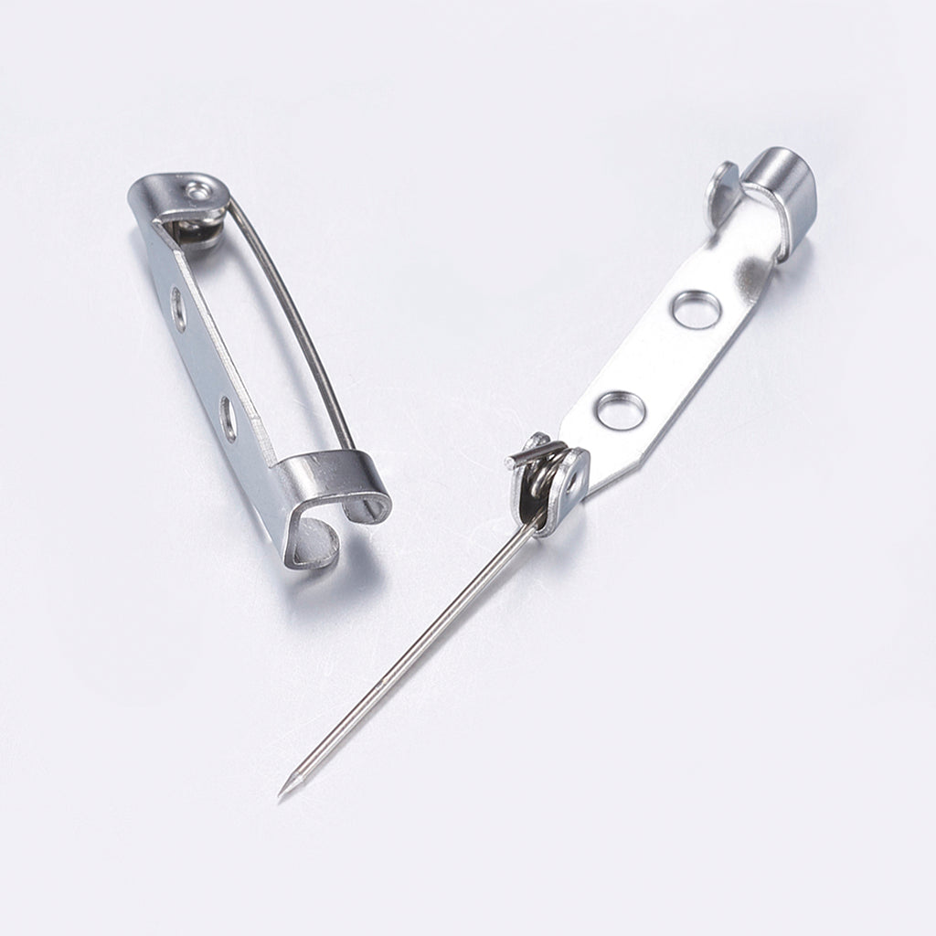Tarnish Resistant 304 Stainless Steel Pin Brooch Back Bar Findings | Pack of 1