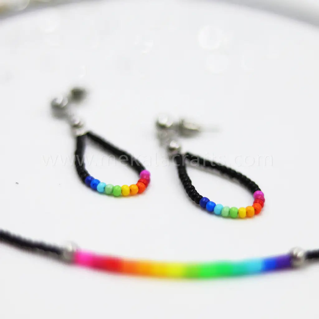 rainbow jewellery set