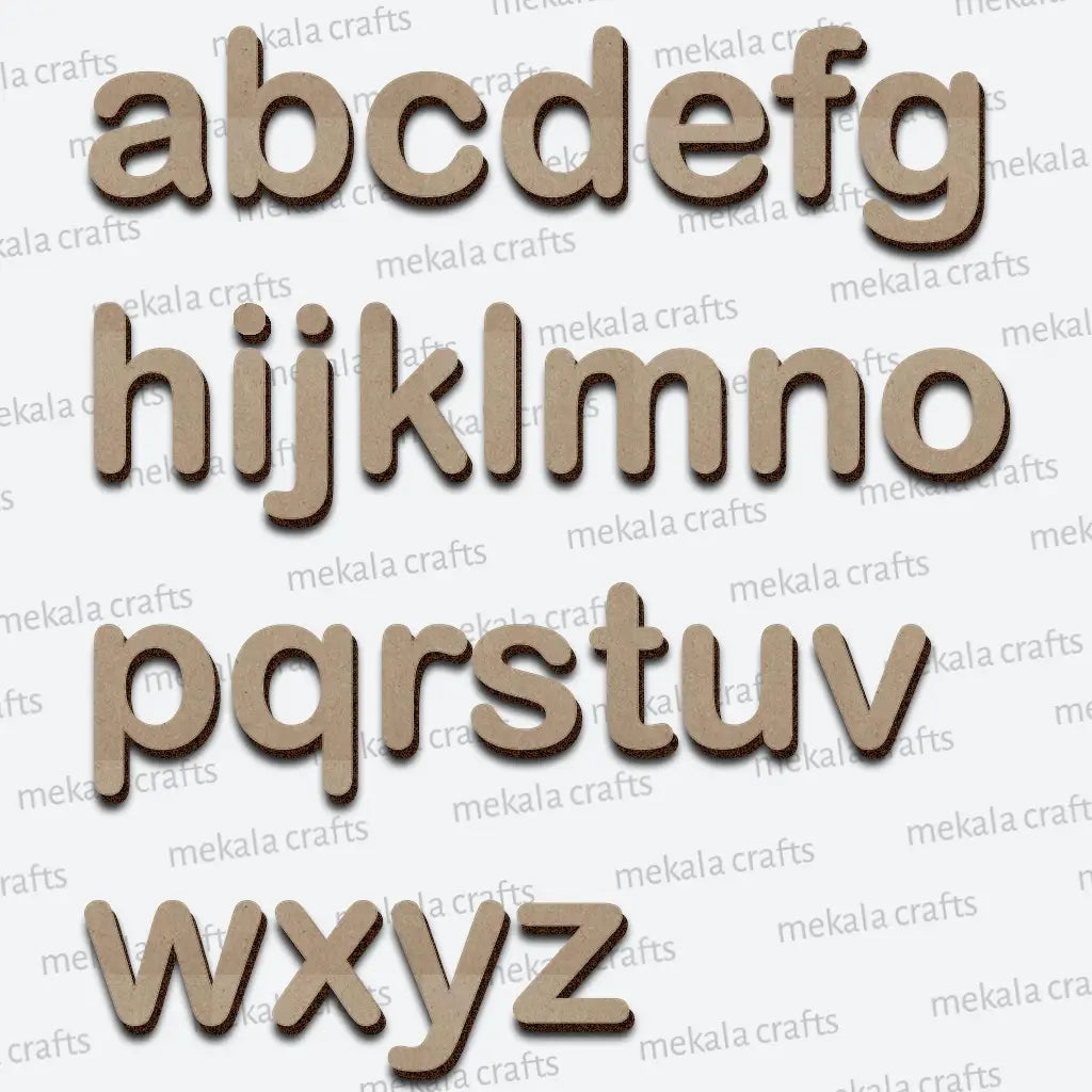 lower case alphabet mdf 