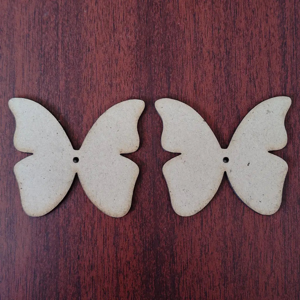 Butterfly Shape MDF cutouts for DIY crafts and fabric cutouts | Pack of 2