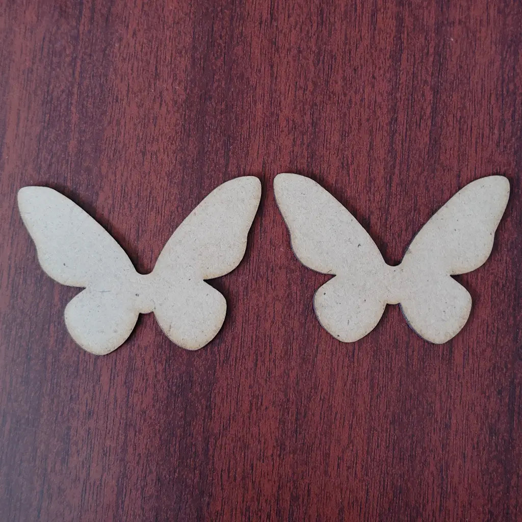 Butterfly Shape MDF cutouts for jewellery making and other crafts | Pack of 2